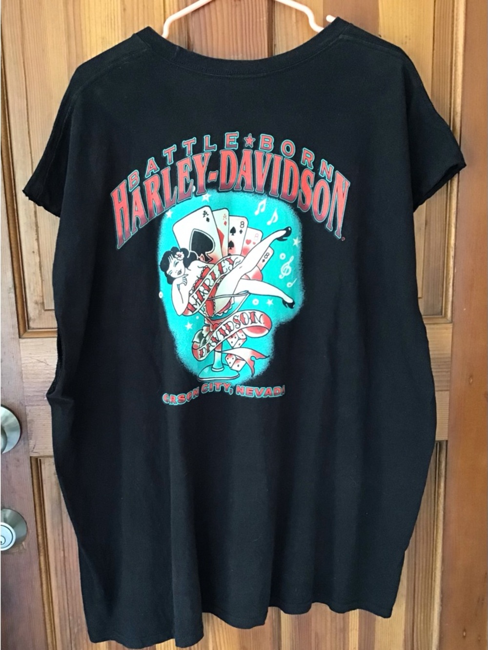 Harley Davidson sleeveless tee.